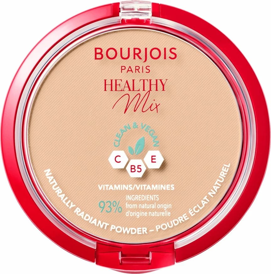Pudër kompakte matifikuese Bourjois Healthy Mix Clean Vegan 04 Golden Beige 11g
