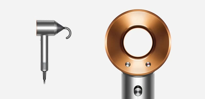 Tharëse flokësh Dyson Supersonic, 110000 RPM, 13.3 l/s, Bakër, Nikël