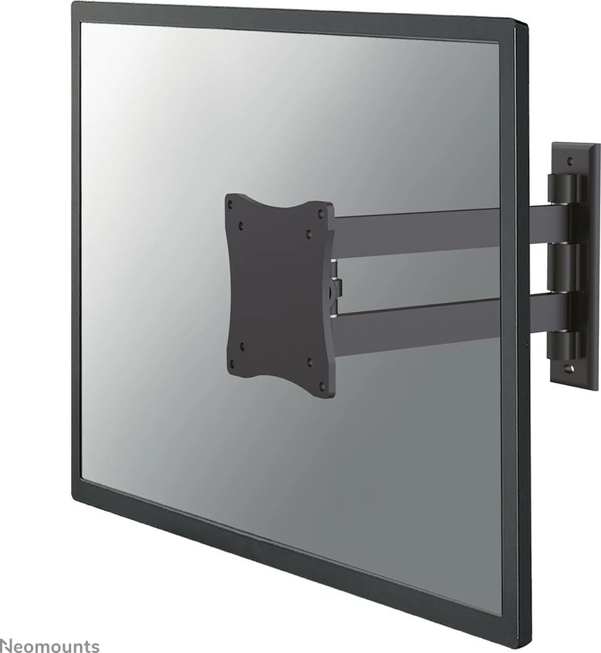 Mbajtëse muri Neomounts FPMA-W820BLACK për monitor/TV, full motion, 10-27 inç, alumini, e zezë