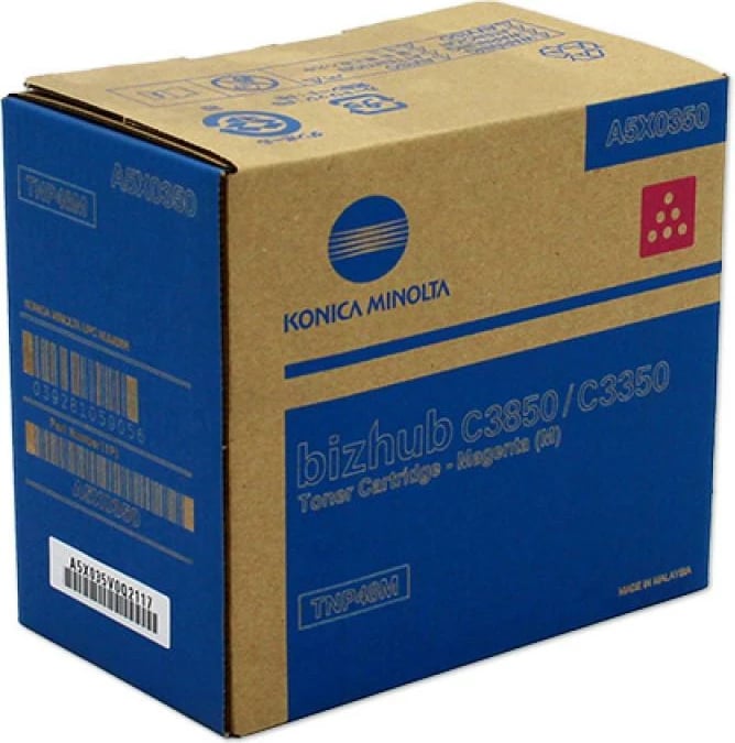 Toner, Konica Minolta, TNP-48M (A5X0350), për bizhub C3850/C3350, rendiment 9.750–23.700 faqe, magenta