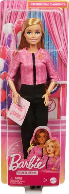 Kukull Barbie Mattel Future Leader HXN96, rozë/zezë