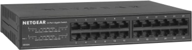 Switch NETGEAR GS324, 24 porta Gigabit Ethernet, i zi
