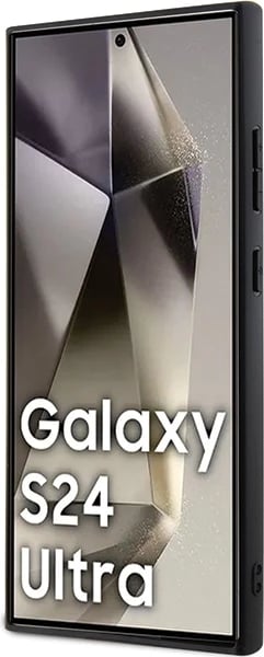 Mbështjellës Ferrari Carbon Stitched Bottom për Samsung Galaxy S24 Ultra, i zi