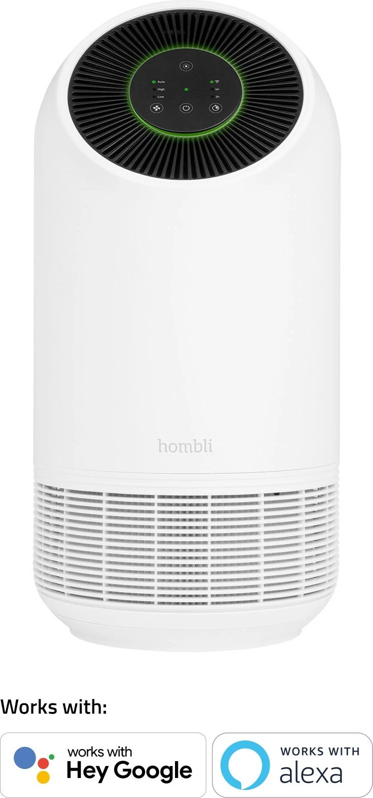 Pastrues ajri Hombli Smart, 30 dB, i zi dhe i bardhë