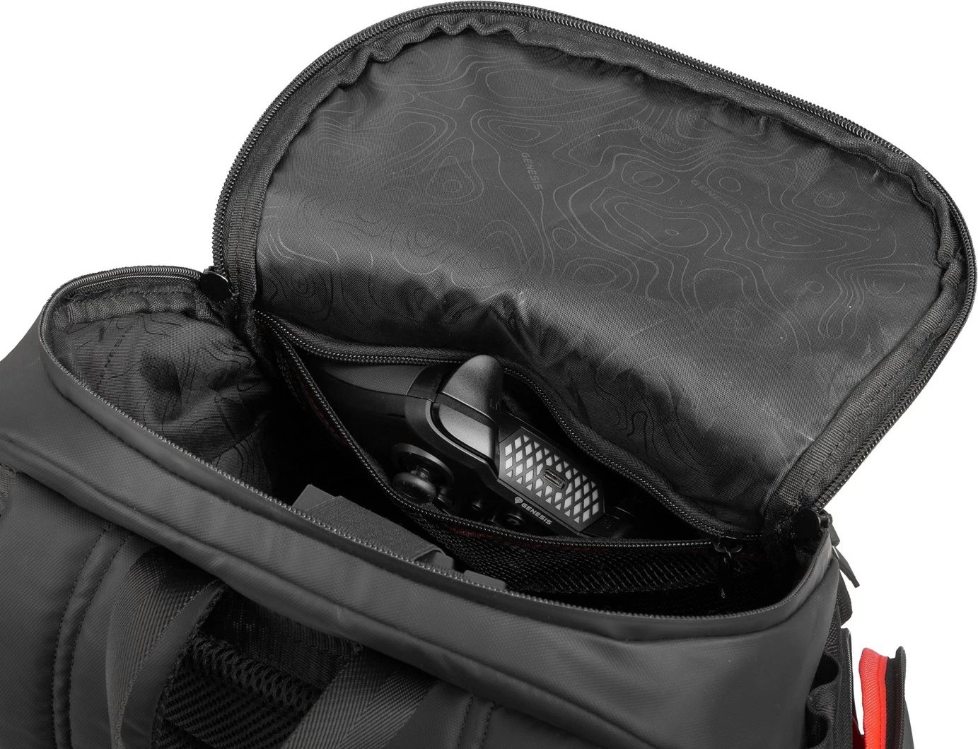 Çantë shpine GENESIS Pallad 420, 15.6", poliester, e zezë