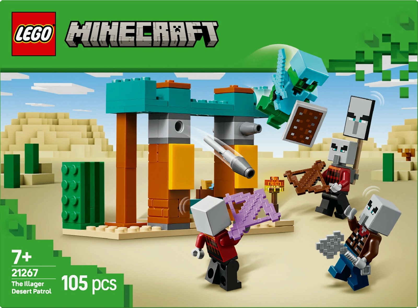 Set ndërtimi LEGO Minecraft 21267, 105 pjesë, shumëngjyrësh