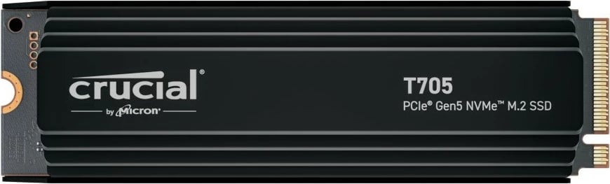 SSD Crucial T705, 1TB, M.2 2280, PCIe 5.0, me heatsink