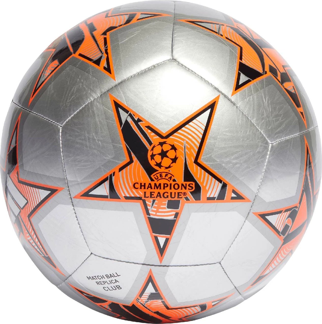 Top futbolli adidas për meshkuj, argjendtë-portokalli