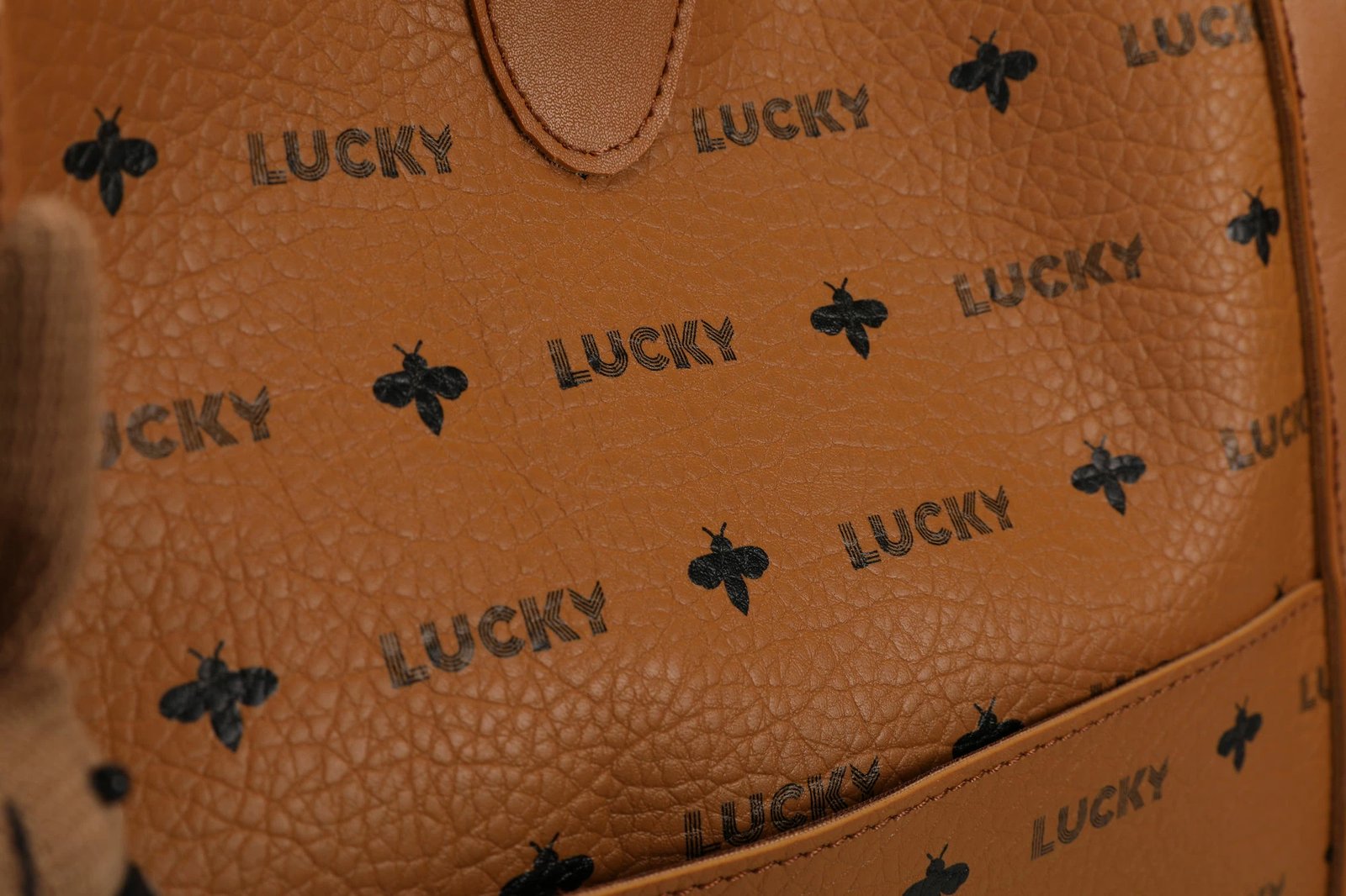 Tote bag ngjyrë mustard Lucky Bees, 352