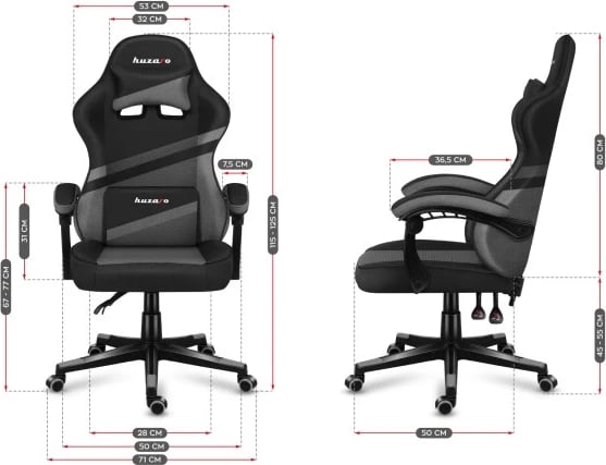 Karrige gaming HUZARO HZ-FORCE 4.4, hiri