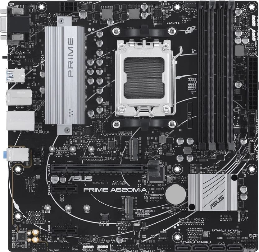 Pllakë amë ASUS PRIME A620M-A-CSM, AMD A620, Socket AM5, micro ATX