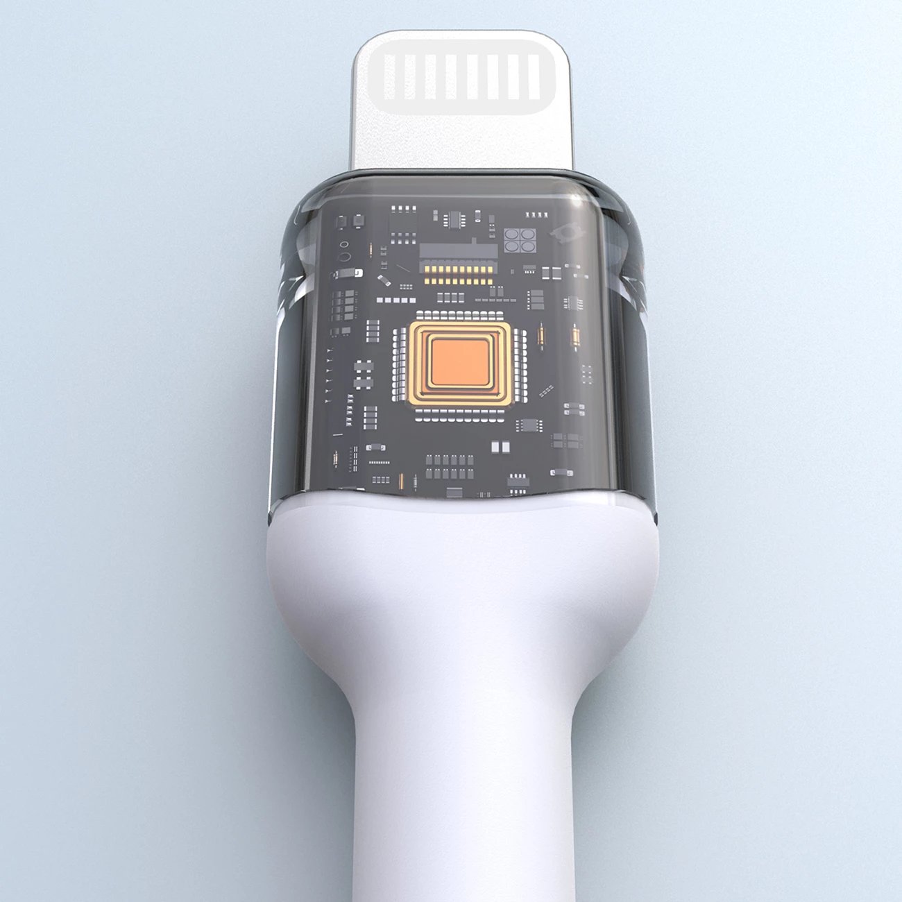 Kabllo Dudao L9X, USB-C në Lightning, 2m, 30W, e bardhë