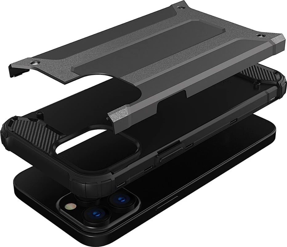 Mbështjellës Hurtel Hybrid Armor për iPhone 14 Pro Max, Blu