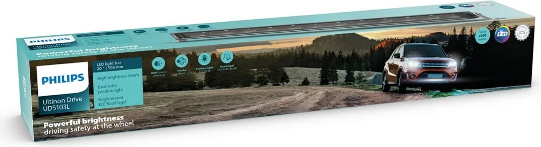 Dritë LED Philips Ultinon Drive 5100, 20 inch, Bardhë