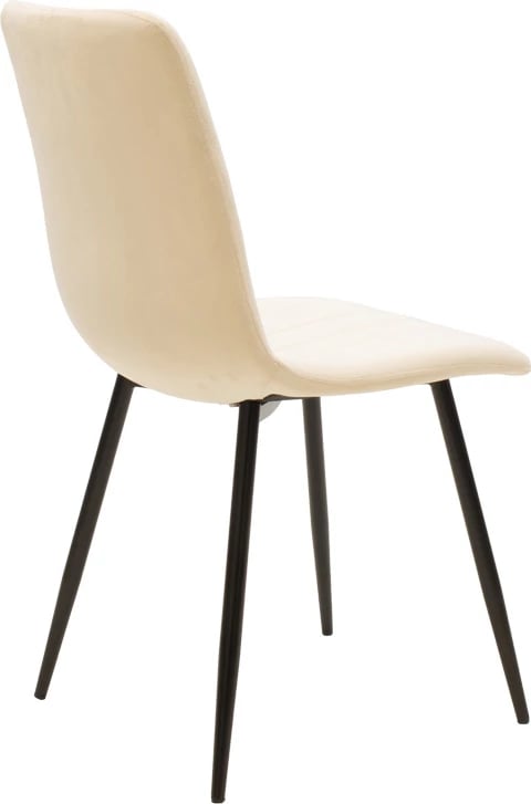Set tavoline me karrige Julita-Noor, 3 pjesë, MDF i zi, bezhë, natyrale, Φ60x73cm