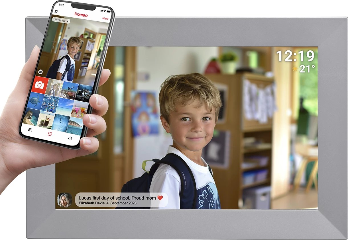 Kornizë digjitale Denver Frameo PFF-1026GR, 10.1", 16 GB, Gri Kornizë digjitale Denver Frameo PFF-1026GR, 10.1", 16 GB, Gri