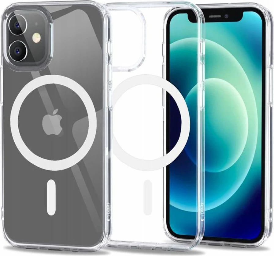 Mbështjellës Tech-Protect FlexAir Hybrid MagSafe për iPhone 12 mini, Transparent