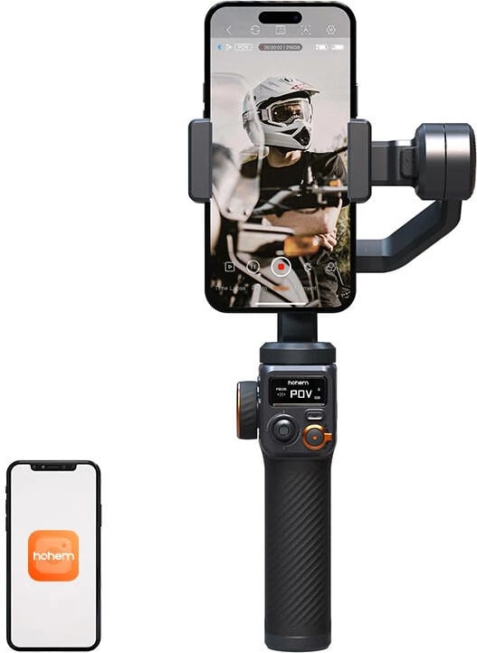 Gimbal Hohem iSteady M6 për telefona, 400g, 18 orë bateri, i zi