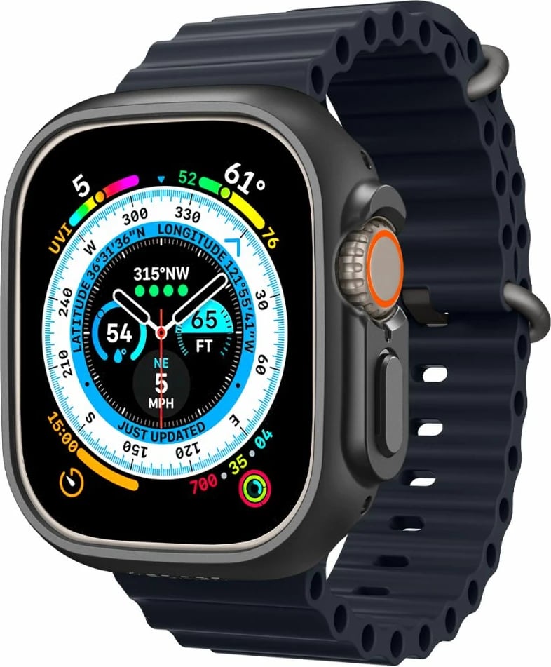 Mbështjellës Spigen Thin Fit për Apple Watch Ultra 49mm, Zi
