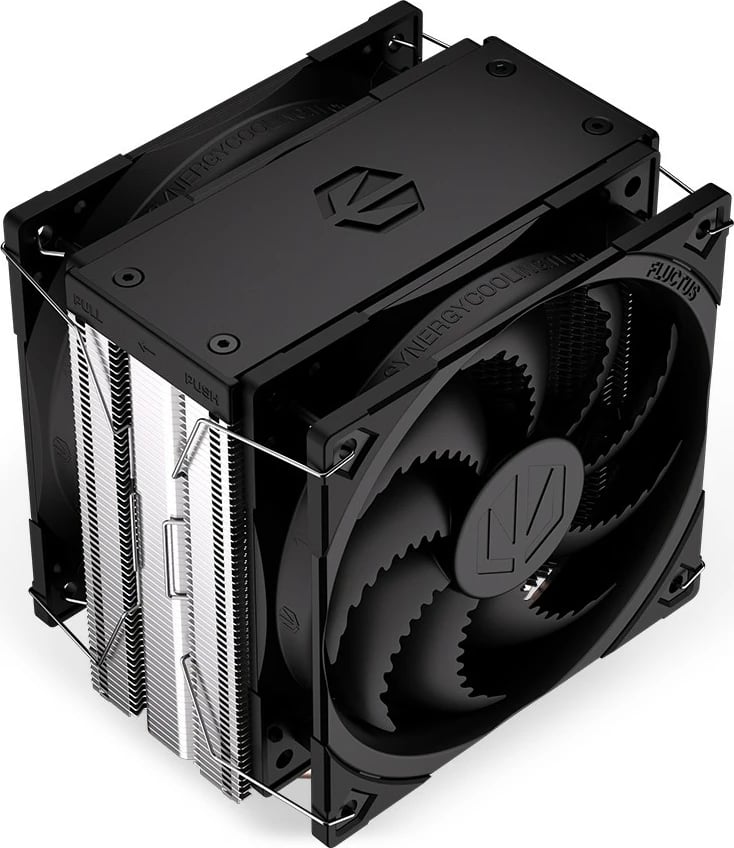 Ftohës procesori Endorfy Fera 5 Dual Fan, EY3A006, 2 ventilatorë, 12 cm, për socket Intel/AMD, i zi