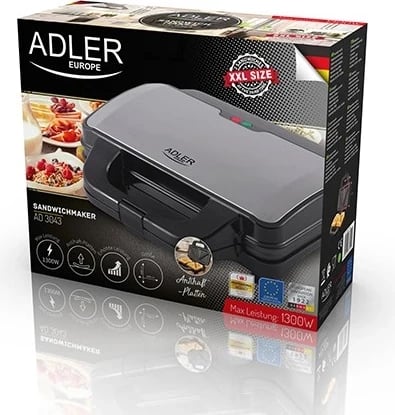 Toster Adler AD 3043, 1300 W, i zi 