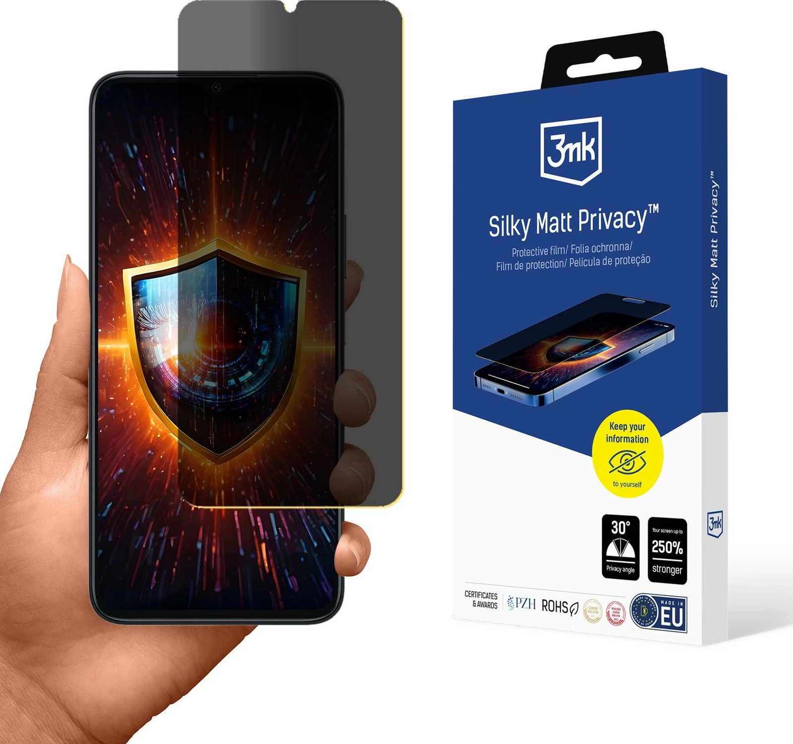 Mbështjellës privatësie 3mk Silky Matt Privacy për Honor X6B, mat