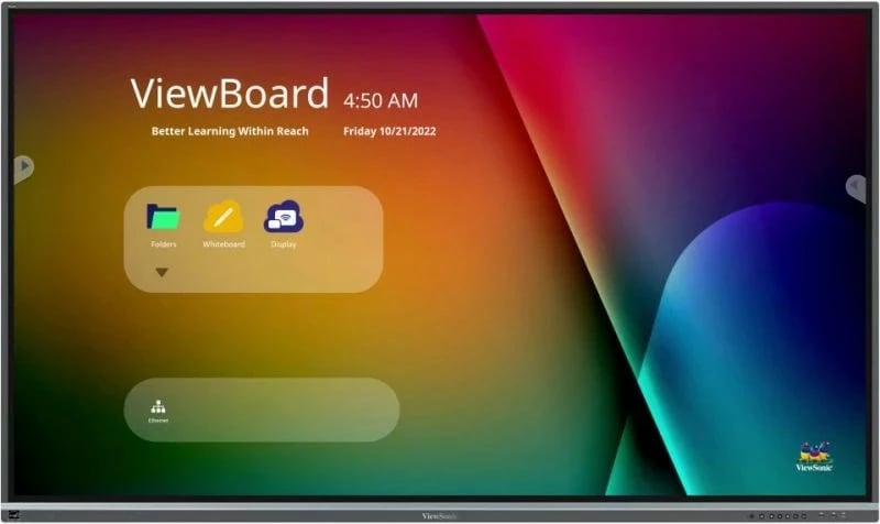 Ekran interaktiv Viewsonic IFP7550-5F, 75 inç, 4K Ultra HD, 64GB, Touchscreen