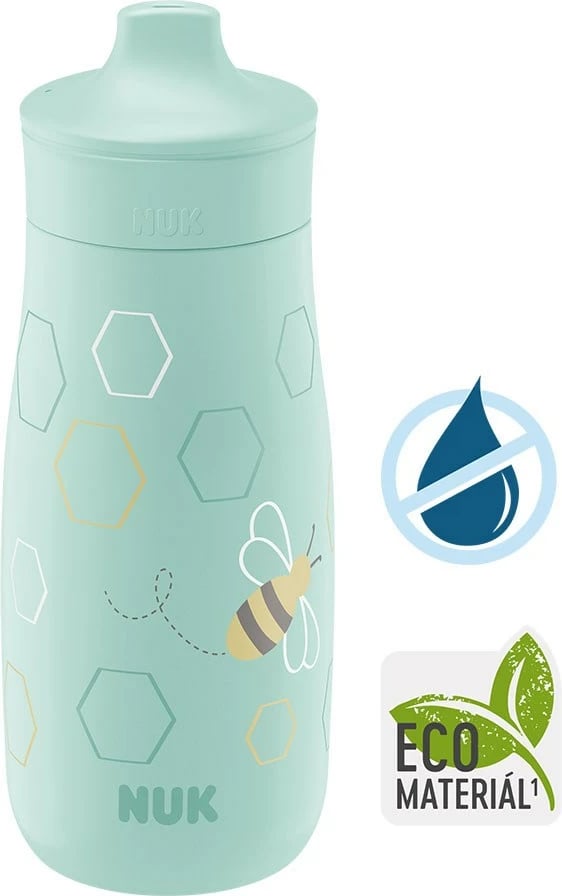 Shishe sippy për bebe, NUK Mini-Me PP Sip, 300 ml, pa BPA, 9m+, jeshile