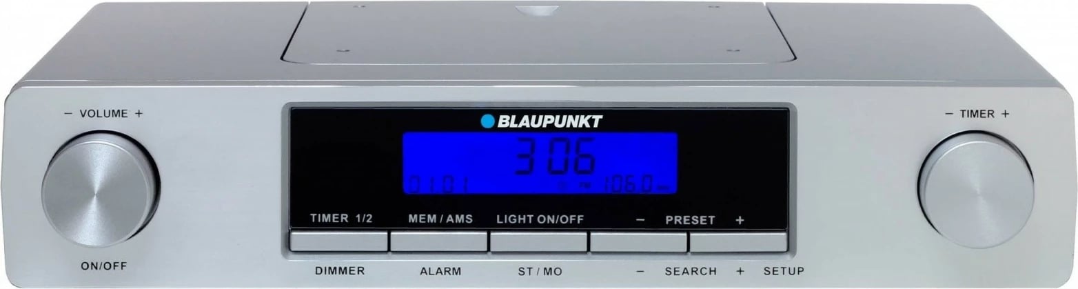 Radio kuzhine Blaupunkt KR12SL, FM, orë, alarm, timer, argjendtë