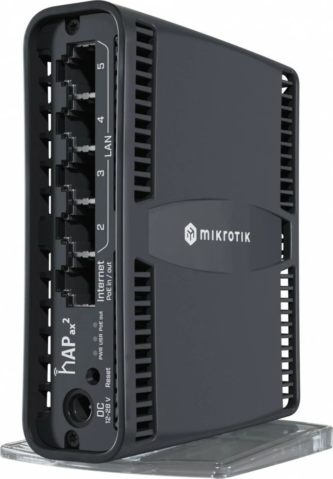 Router MikroTik hAP ax2 C52iG-5HaxD2HaxD-TC, 5 porta Gigabit, Wi-Fi 6, i zi