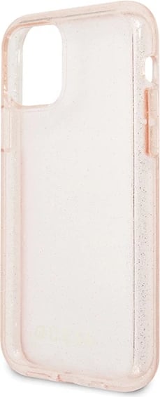 Mbështjellës Guess GUHCN58PCGLPI për iPhone 11 Pro, Glitter, Rozë
