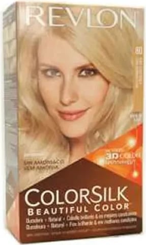 Bojë për flokë Revlon Colorsilk Ammonia Free 80 Light Ash Blonde unisex