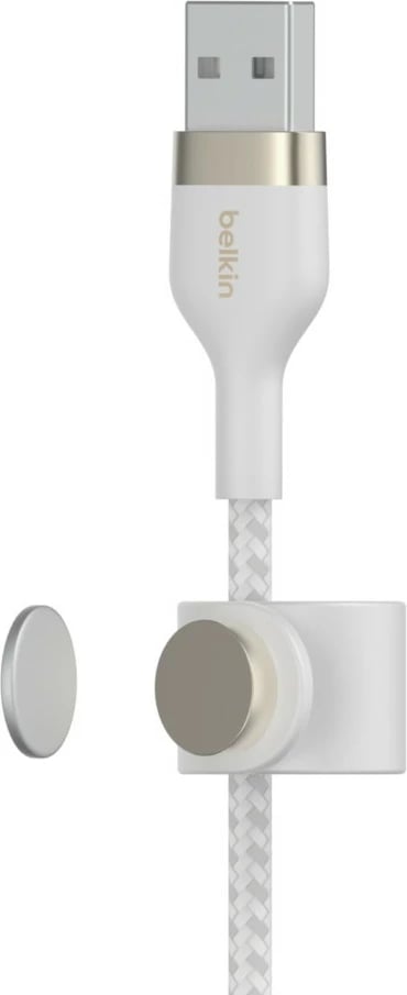 Kabllo Belkin CAA010BT2MWH, 2 m, USB A, USB C/Lightning, Bardhë