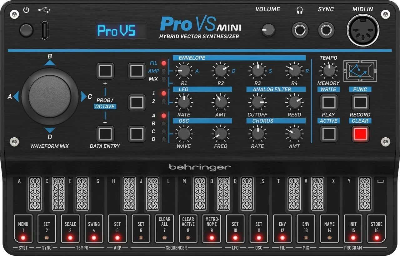 Sintetizator Behringer PRO-VS MINI, hibrid, i zi