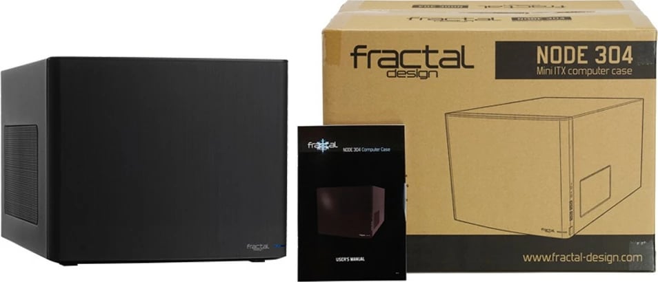 Kasë Fractal Design NODE 304, Cube, Mini-ITX/Mini-DTX, e zezë