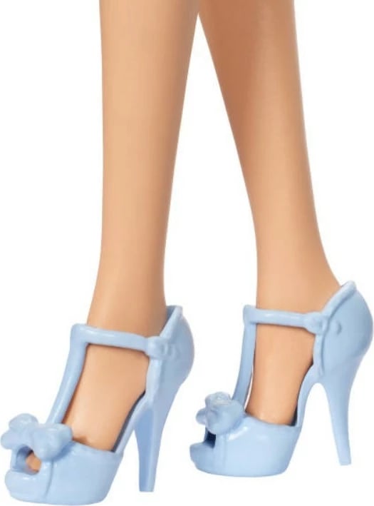 Kukull, Barbie Fashionistas, HYT93, fustan me fjongo, për moshat 3+, blu