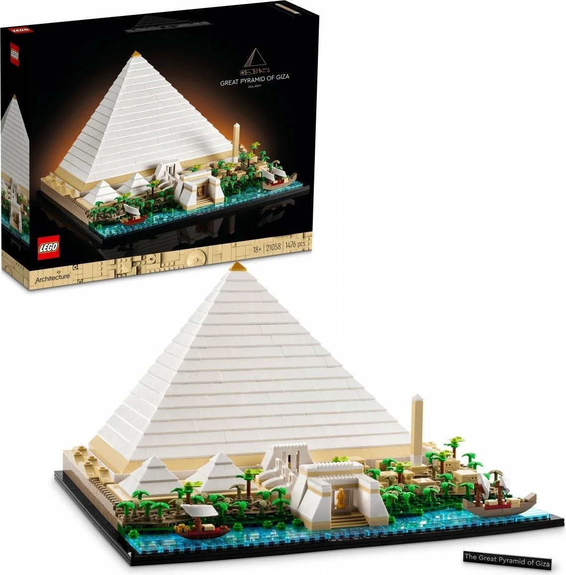 Set ndërtimi LEGO Architecture Pyramid of Khufu 21058, 1476 pjesë