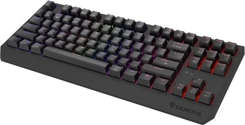 Tastierë mekanike Genesis Thor 230 TKL Wireless, RGB, Outemu Red, e zezë