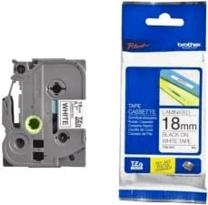 Kasetë etiketuese, Brother, TZE-241CIV TZe-241, 18mm, e laminuar, e zezë mbi të bardhë