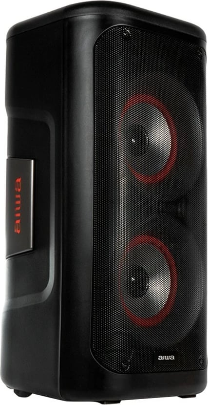 Altoparlant portativ AIWA KBTUS-450 me Bluetooth, 40W, i zi, me mikrofon dhe ndriçim LED