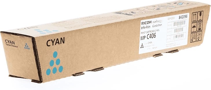 Toner Ricoh MP C306 842096 rendiment 6000 faqe cyan