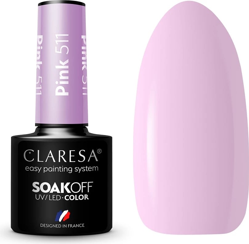 Llak për thonj për femra Claresa 511 pink 5g