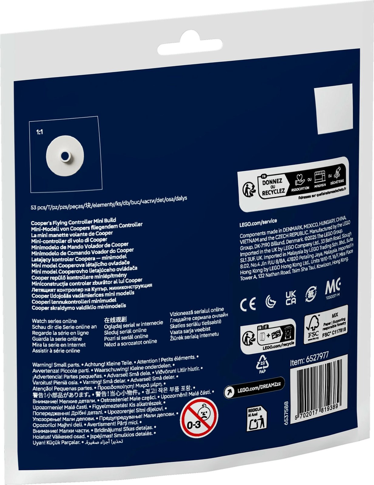 Set ndërtimi LEGO DREAMZzz 30698 Cooper's Flying Controller Mini Build, 53 pjesë, shumëngjyrëshe