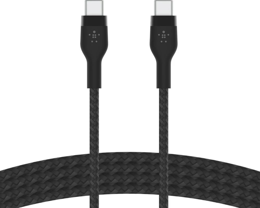 Kabllo Belkin BOOST↑CHARGE PRO Flex, USB 2.0 në USB C, 3m, e Zezë