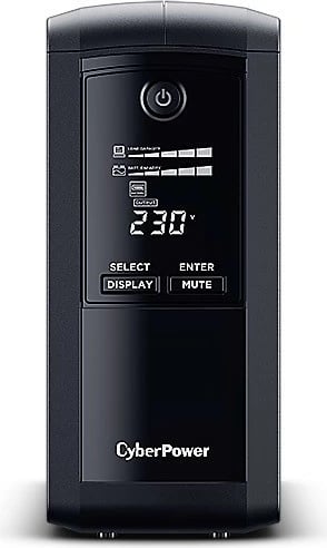 Kasë CyberPower VP1000ELCD-FR, 1000VA/550W, 4xFR, LCD, e zezë