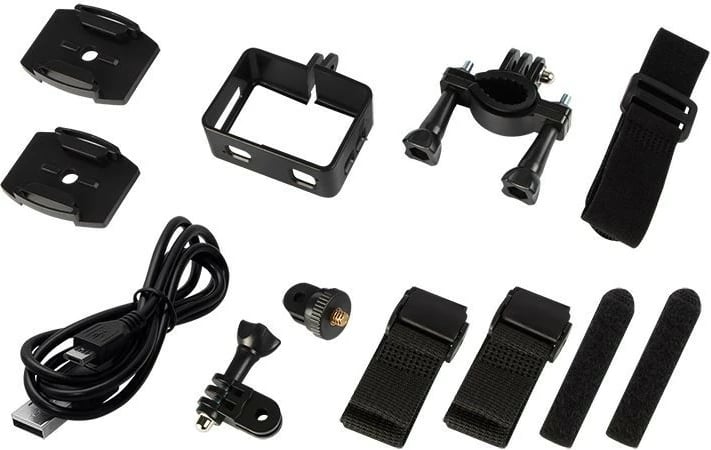 Kamerë sportive BLOW Pro4U, 4K Ultra HD, WiFi, 16 MP, e zezë, me kasë të papërshkueshme nga uji dhe aksesorë