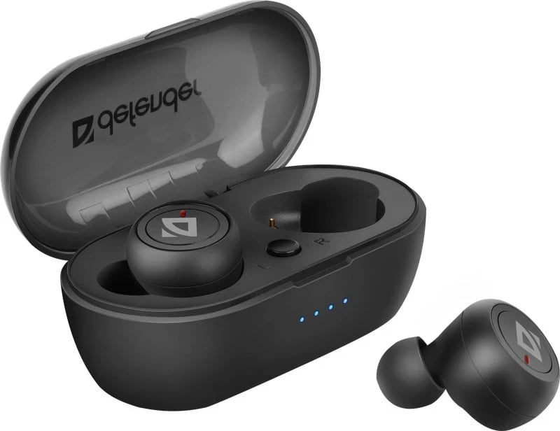 Kufje Defender Twins 638, wireless, të zeza