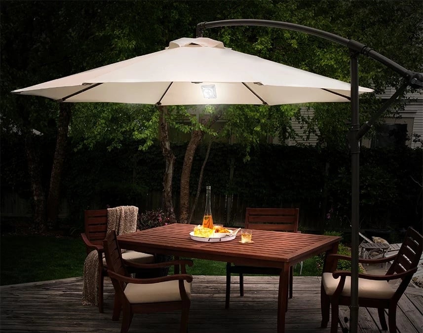 Dritë diellore Maclean MCE124, 4 LED, Sensor muzgu, Argjendtë