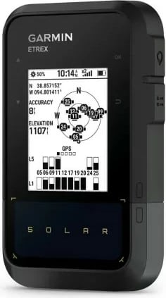 GPS dorë Garmin eTrex Solar, 28 MB, E zezë, Gri