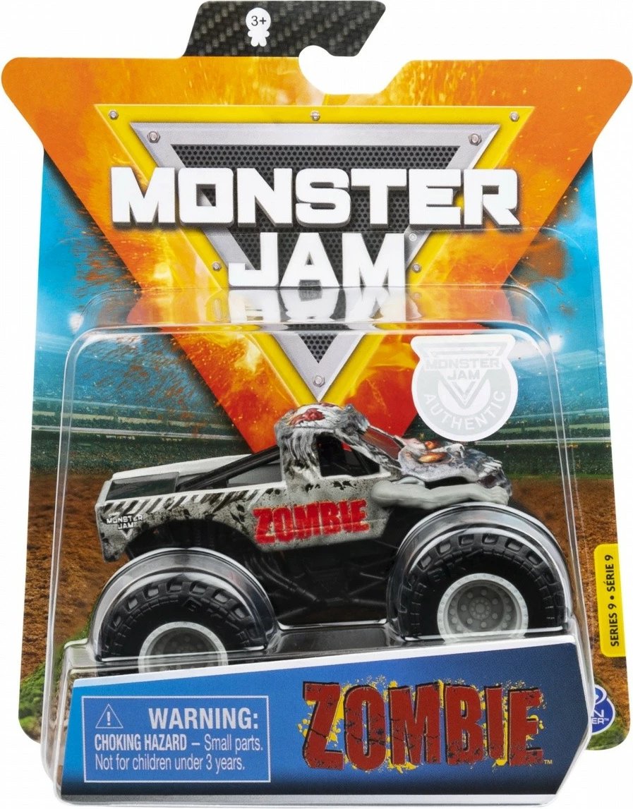 Lodër veturë Monster Jam Spin Master 1:64, metal dhe plastikë, ngjyra të përziera, 1 copë